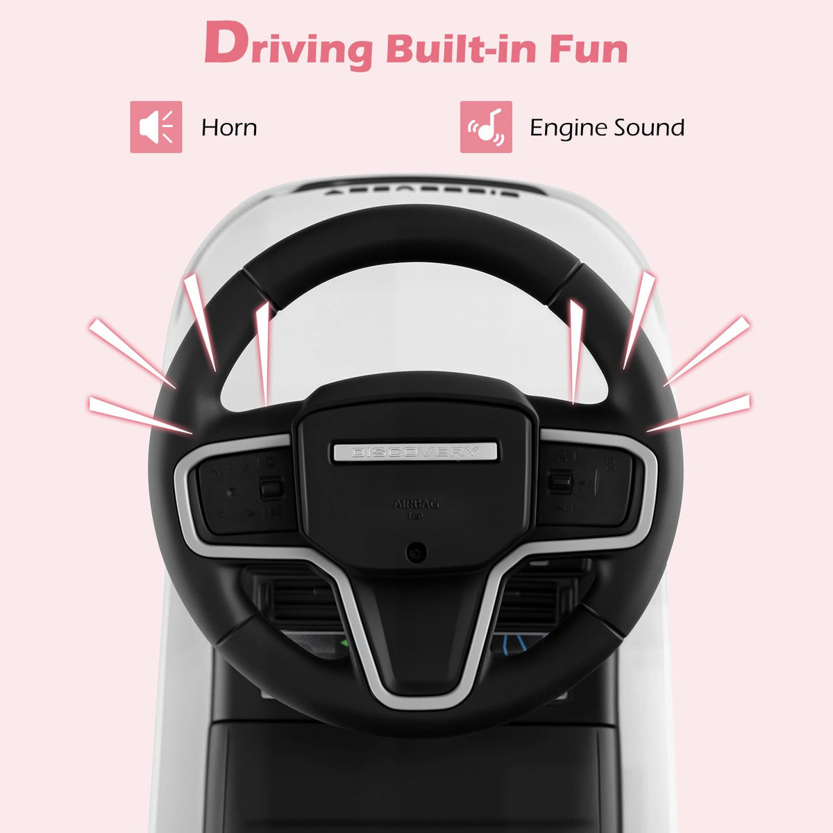 INFANS under-seat storage compartment keeps snacks and toys organized during outings.
