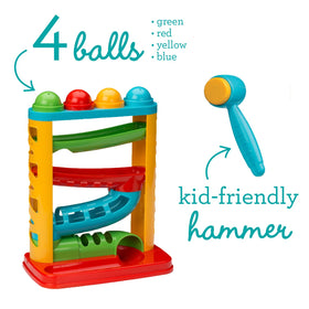 Infantino Bop & Drop Ball Tower tunnels for peek-a-boo exploration