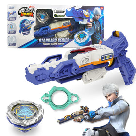 Infinity Nado S7 gun-shaped launcher ready for fast duels