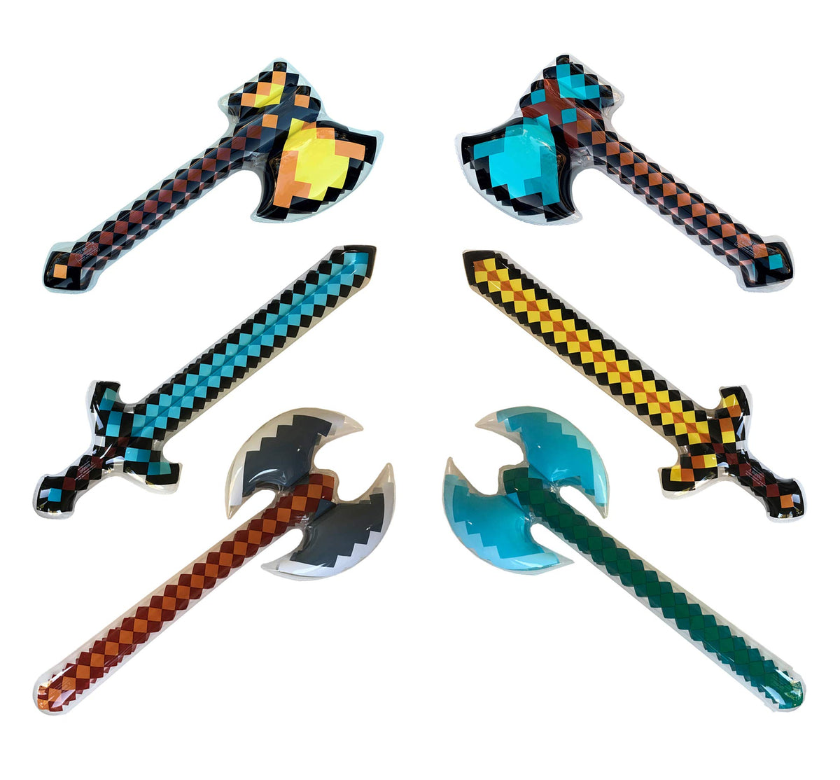 Inflatable Army diamond sword 37 inch for imaginative play and pool battles.