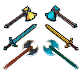 Inflatable Army diamond sword 37 inch for imaginative play and pool battles.