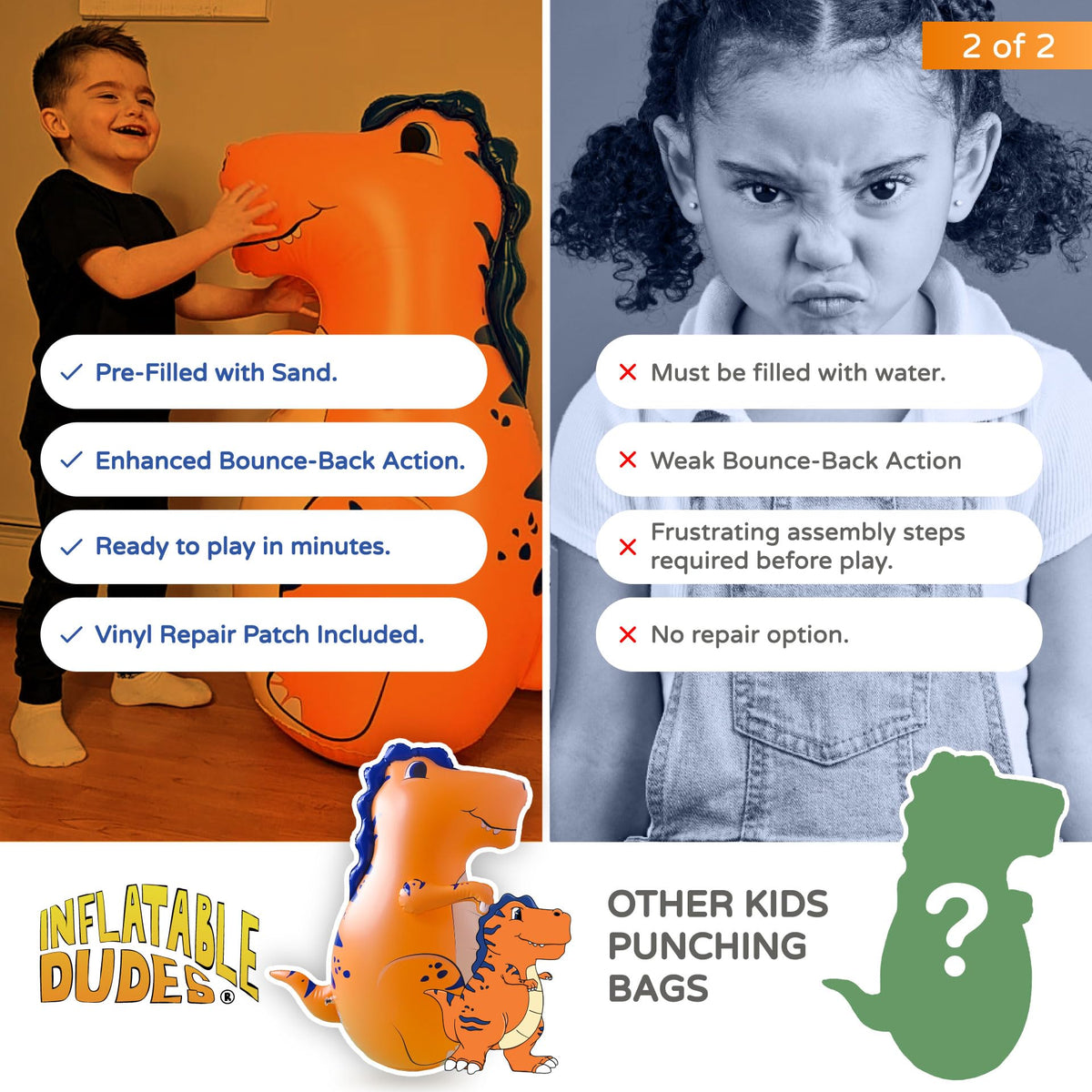 Inflatable Dudes indoor and outdoor play for active families.
