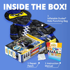 Inflatable Dudes Ninja Toy 47-inch indoor and outdoor play versatility.
