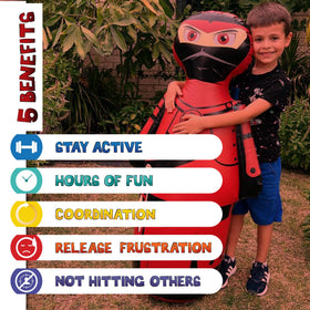 Inflatable Dudes Ninja Toy 47 inches—fun karate-inspired toy for active family play.