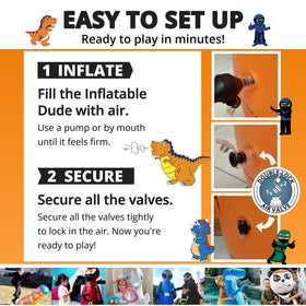 Inflatable Dudes Panda 47-inch durable vinyl for rough play