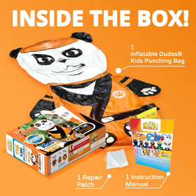 Inflatable Dudes Panda 47-inch repair patch included for lasting use