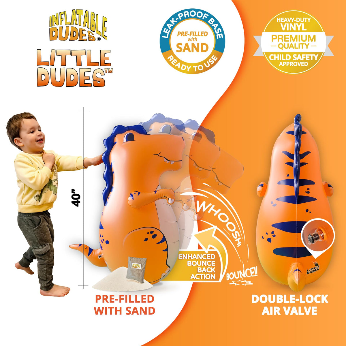 Inflatable Dudes setup ready for quick play sessions indoors or outdoors.