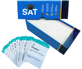 Infodeck portable set supports daily SAT vocabulary practice.