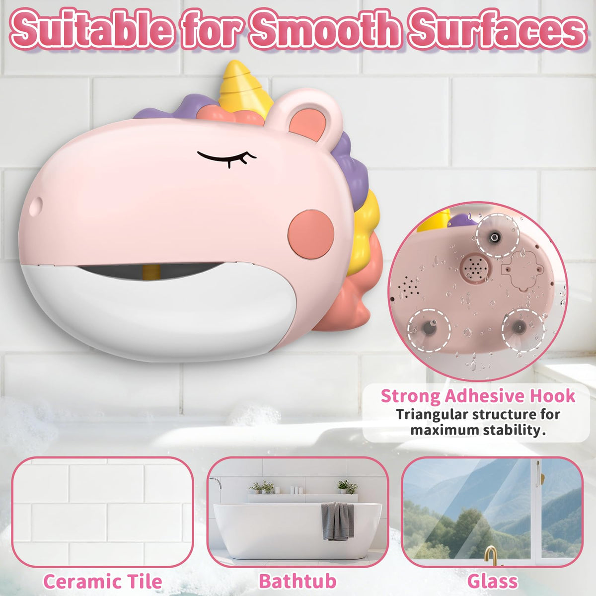 Infowush durable ABS plastic bath toy is easy for little hands.
