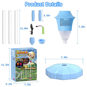 Infowush Bubble Machine portable design enables cordless, on-the-go use.