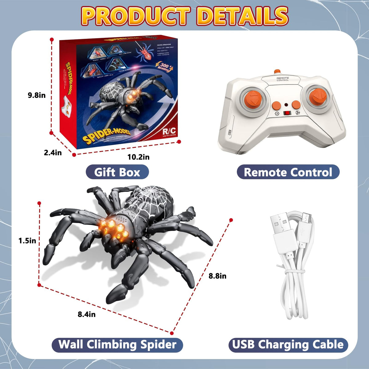 Infowush 98-foot remote range enables long-distance exploration.