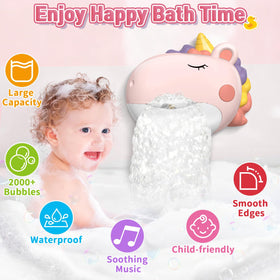 Infowush toddler bath toy keeps children engaged with music during bath.