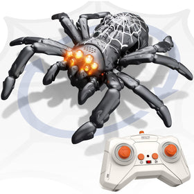 Infowush wall-climbing spider remote demonstrates strong suction on vertical surfaces.