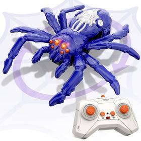 Infowush Wall Crawler Spider on wall with LED eyes for nighttime fun