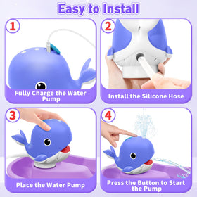 Infowush durable ABS and silicone hose protect kids during water play.