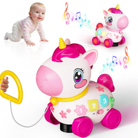 Ingbear unicorn light-up toy with soft glow for calming evening play