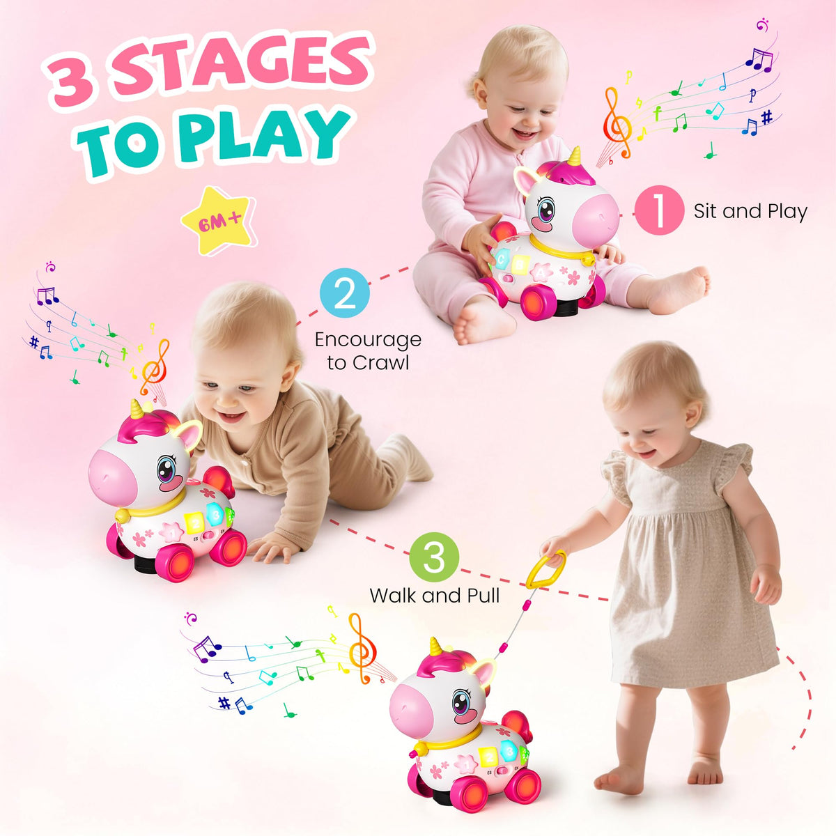 Ingbear unicorn melodies playing cheerful tunes to engage listening