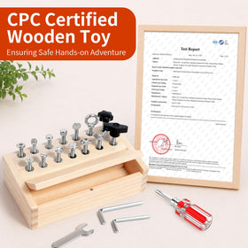 INIFEIDALA 14-Screw insertion challenge demonstrates problem solving and hand-eye coordination practice.