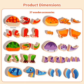 INIFEIDALA classroom-dinosaur-building-activity supports group learning