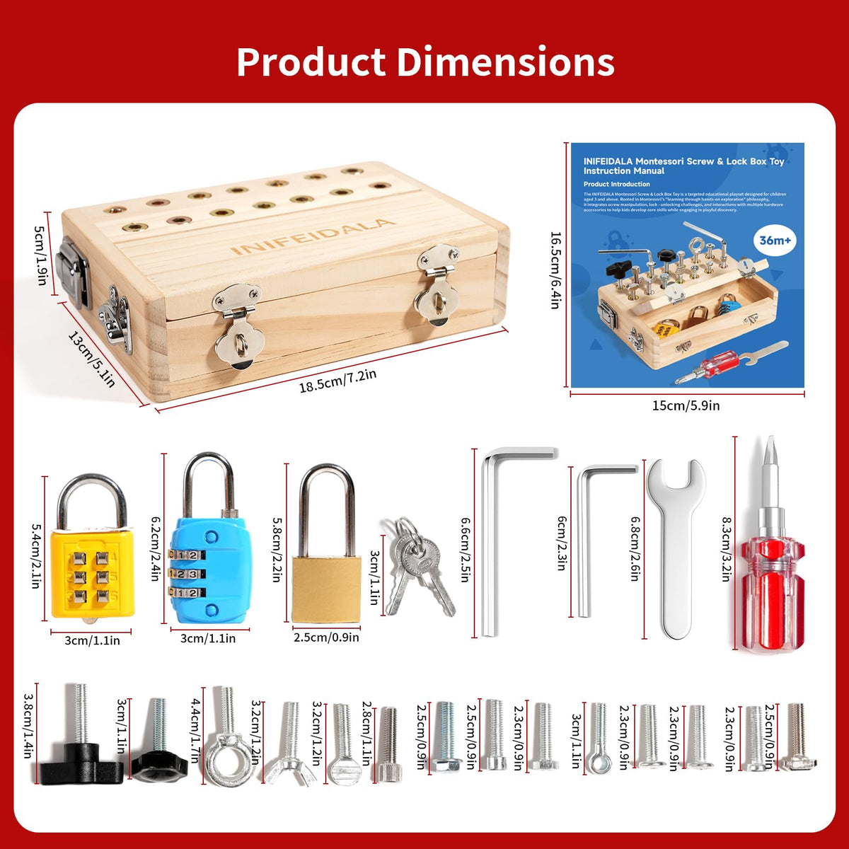 INIFEIDALA Busy Board ideal for classrooms and at-home learning environments.