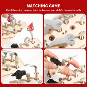 INIFEIDALA Busy Board 8 latches enables independent play and problem-solving.
