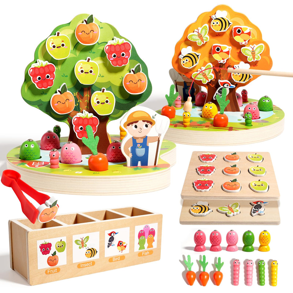 INIFEIDALA fruit blocks for fine motor play and color recognition