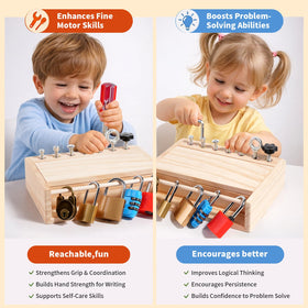 INIFEIDALA portable busy board supports learning on the go
