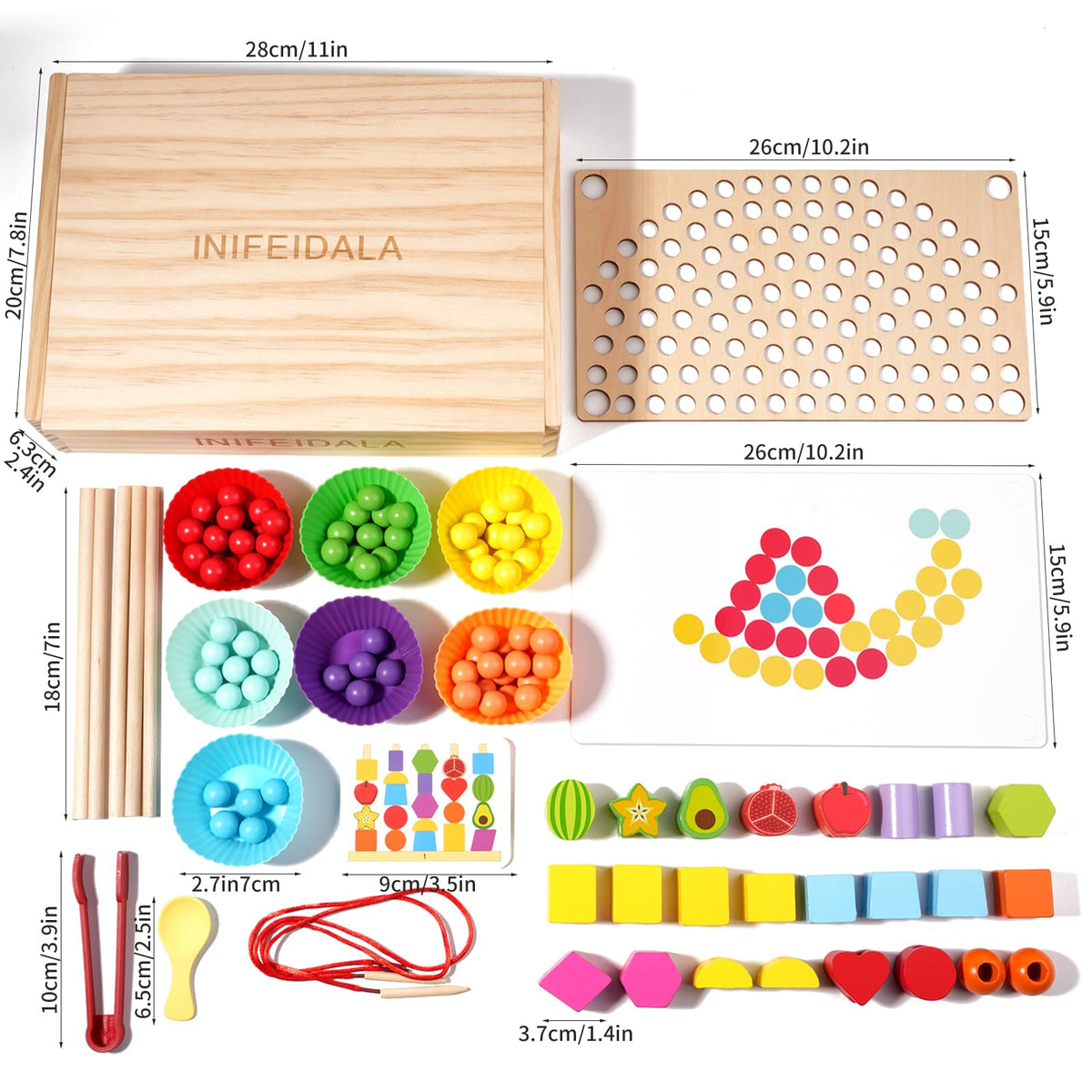 INIFEIDALA toddler educational toy gift suitable for holidays and birthdays.