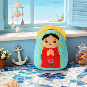InIsaJace Lady of Guadalupe plush pillow vacuum packaging keeps it clean and ready