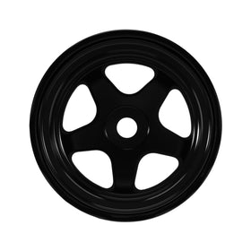 INJORA beadlock wheel side profile in black, improving grip feel and wheel-proportion in scale builds.