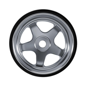 INJORA 0.7in D18 beadlock wheel side profile with five-spoke design.