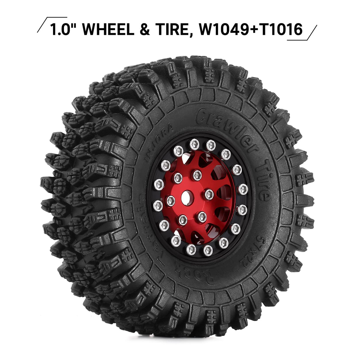 INJORA S5 57x22mm close-up shows soft rubber for improved grip