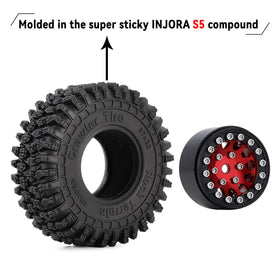 INJORA 57x22mm tread blocks and sipes emphasize enhanced stability