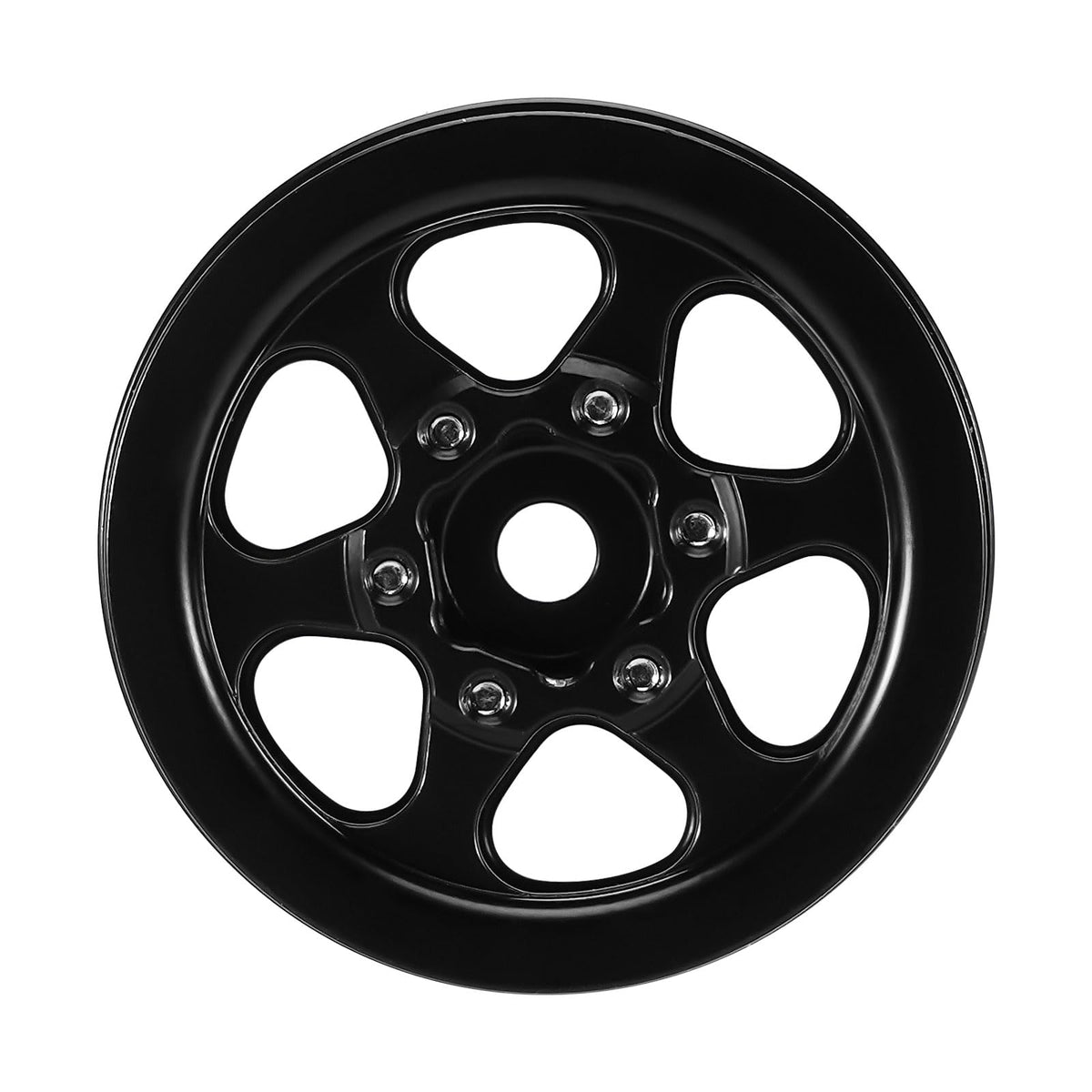INJORA 1.0 brass beadlock wheel 40.5g per piece enhances balance and traction.