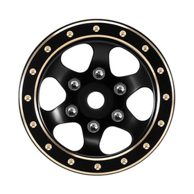 INJORA 1.0 brass beadlock wheel hub depth 7mm supports secure mounting.