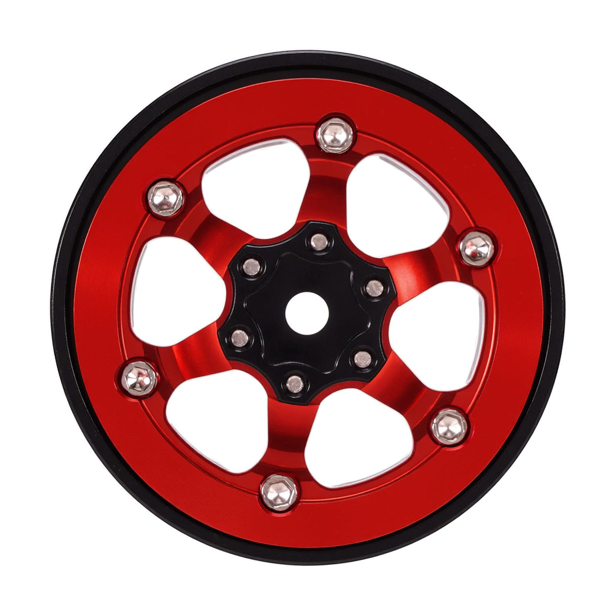 Lightweight 23 g INJORA wheel supports balanced traction on rough courses.