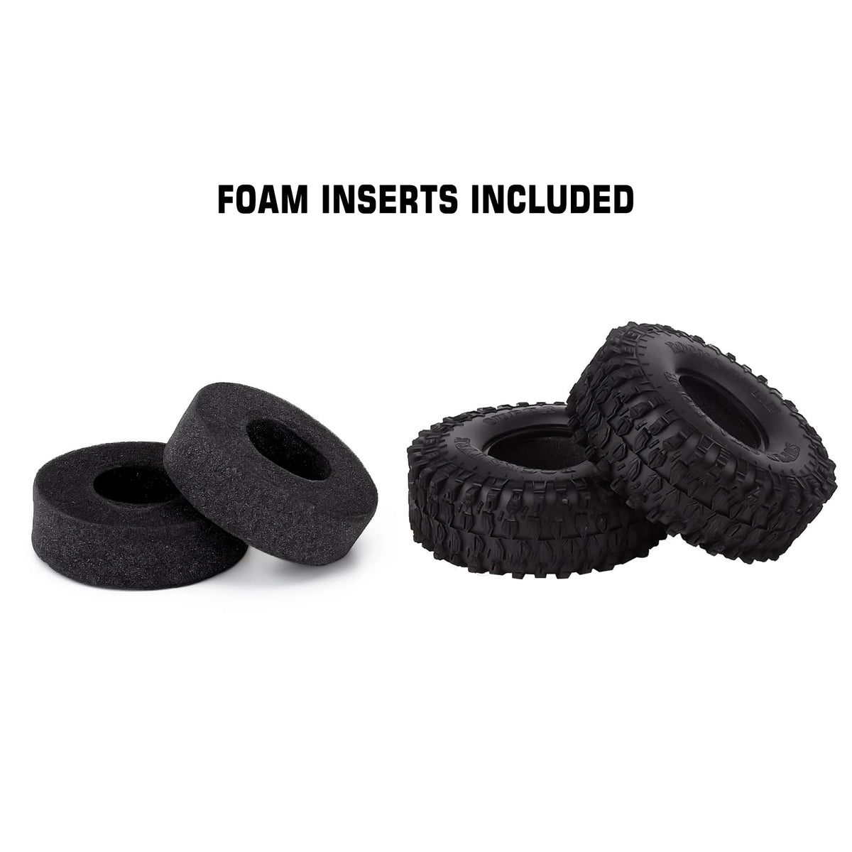 INJORA 1.9-inch tires tested on rugged off-road courses showing versatile grip.