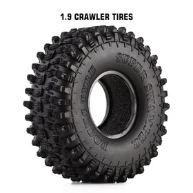 INJORA 1.9-inch tires deliver a scale look for authentic crawler builds.
