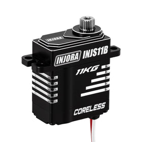 INJORA 11KG coreless servo top view for precise RC crawler steering