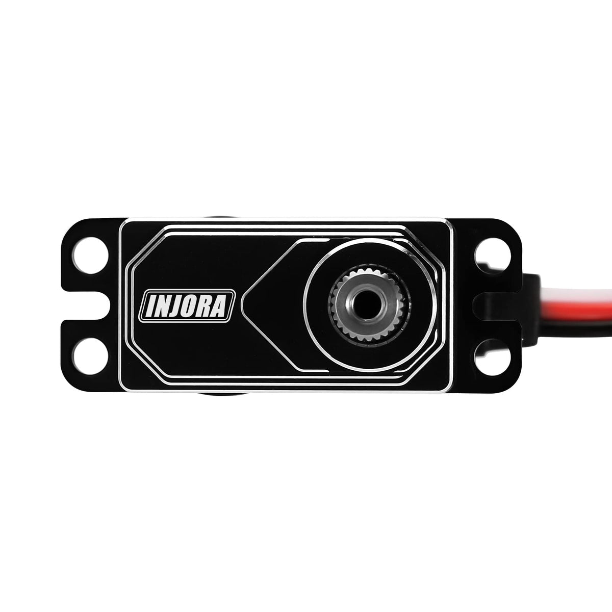 INJORA water-resistant seal keeps servo reliable in rugged conditions.