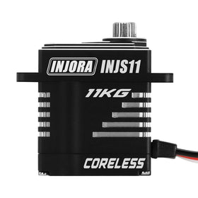 INJORA 11KG servo supports precise steering within 90-180 degrees.