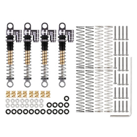 INJORA 43mm shocks threaded preload adjustment for quick setup changes.