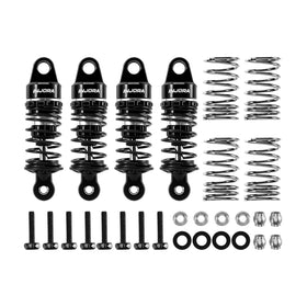 INJORA 45mm oil shocks body closeup highlighting CNC aluminum construction