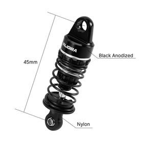 INJORA 45mm oil shocks progressive springs for smoother damping