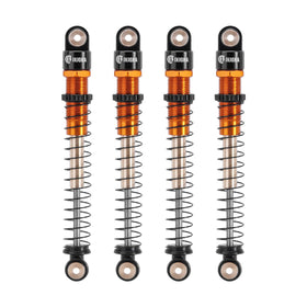 INJORA 51mm long travel shocks for AX24 with threaded gold finish enable smooth off-road action