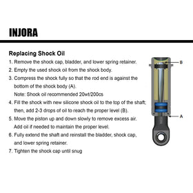 INJORA aluminum body shocks endure demanding trails