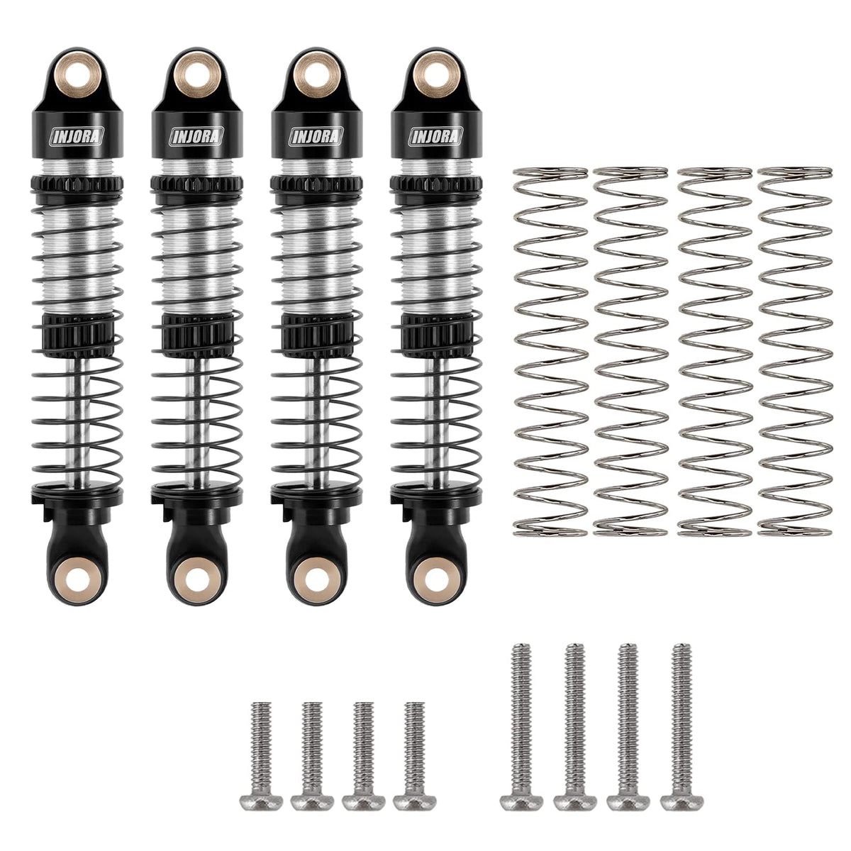 INJORA 53mm shocks with aluminum bodies boost durability on trails