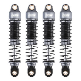 INJORA 53mm shocks front view, enhanced damping for TRX4M RC crawler