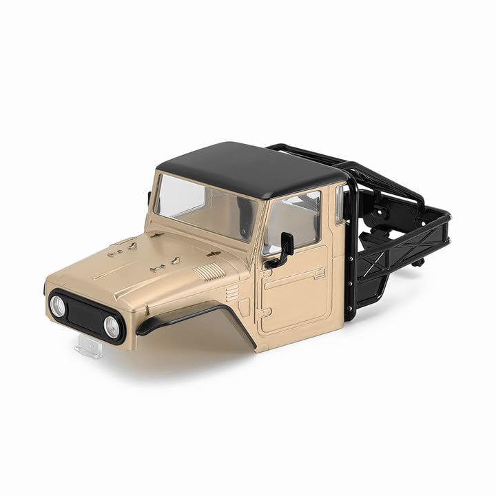 INJORA 87g IR40 truck body shell sandy taupe for quick, secure mounting.