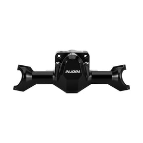 INJORA rear axle housing detail highlighting durable black finish